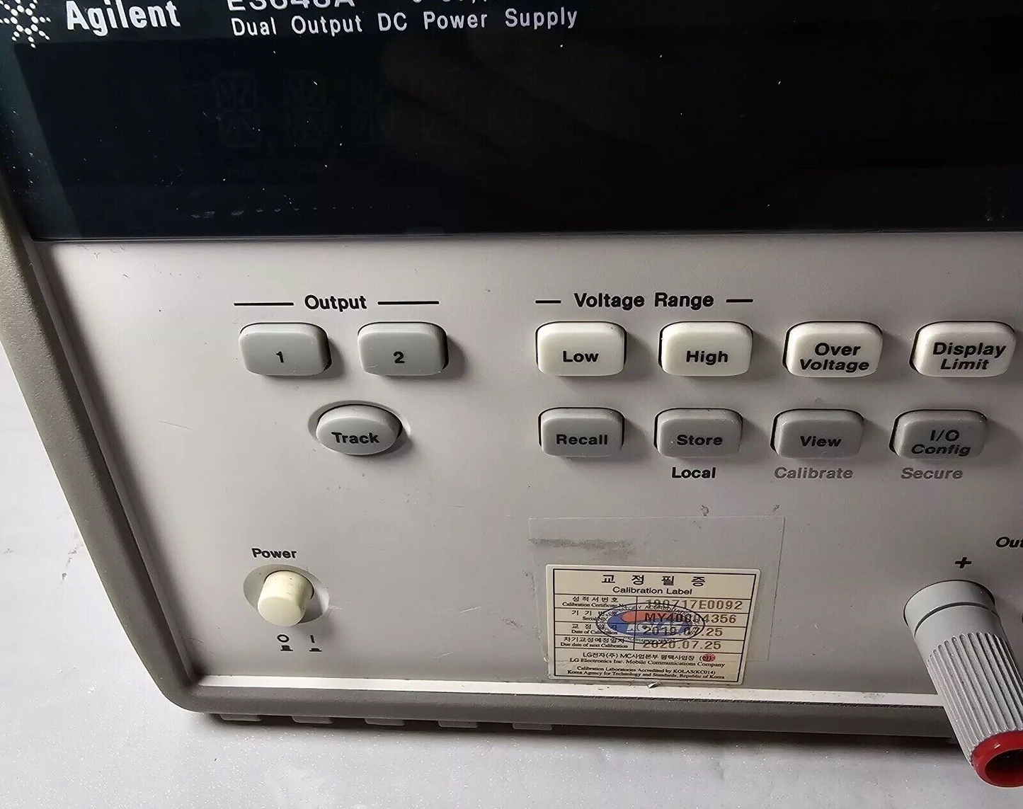 Agilent E3648A Dual Output DC Power Supply 0-8V,5A/0-20V,2.5A - Tested - 4356