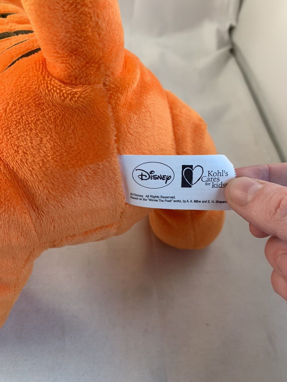 Disney - Kohls Cares - Tigger - Plush / Stuffed Animal Toy - 12 Inch