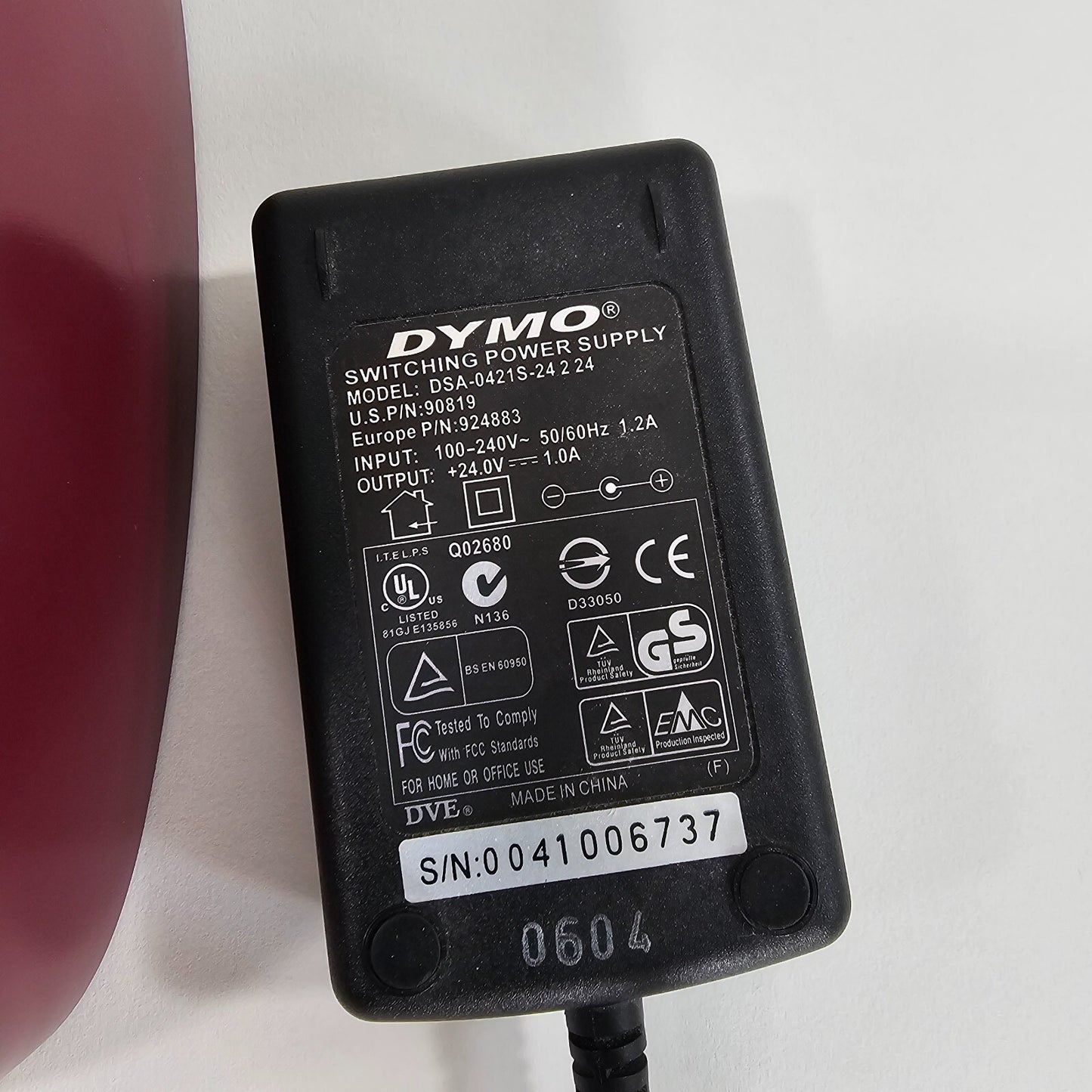 Dymo LabelWriter 330 Turbo Thermal Label Printer AC Adapter & USB Cable - Tested