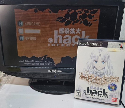.hack INFECTION (PlayStation 2, 2003) Discs Case Manual Registration - Tested