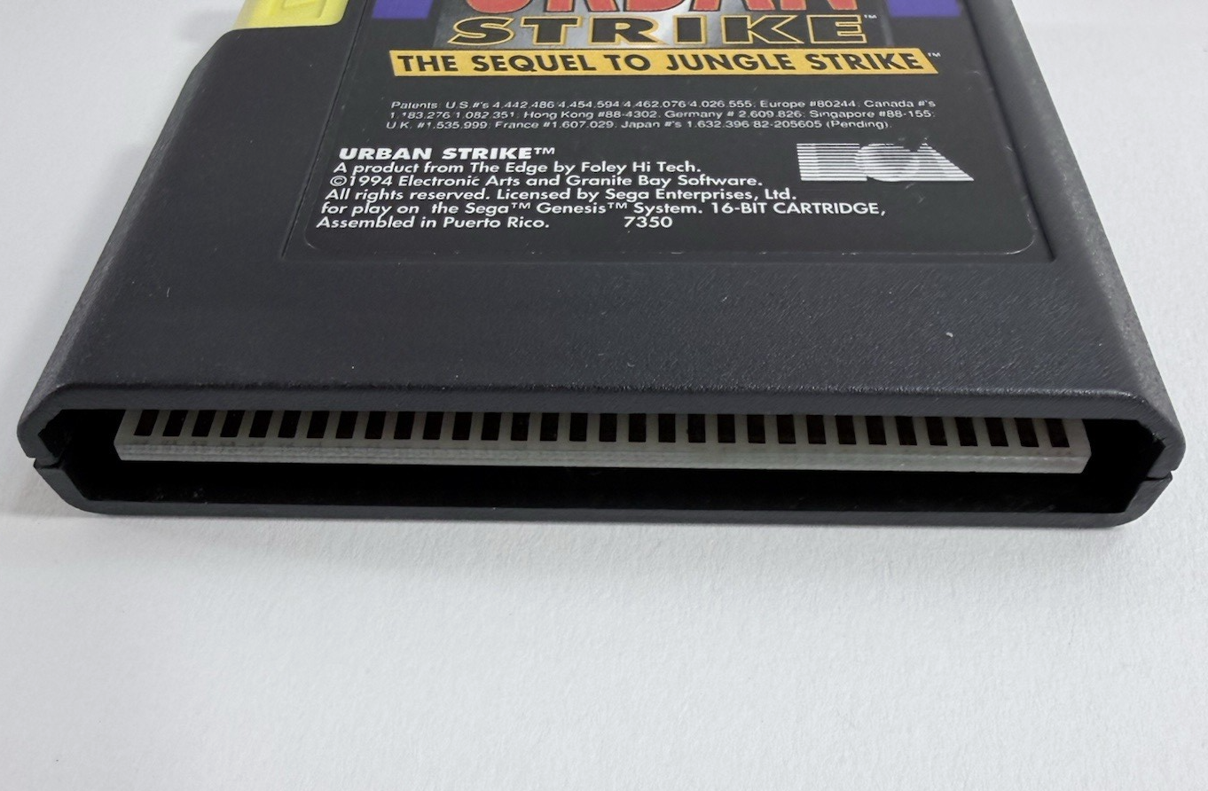 Urban Strike (Sega Genesis, 1994) Game, Case, Manual, Registration - Tested