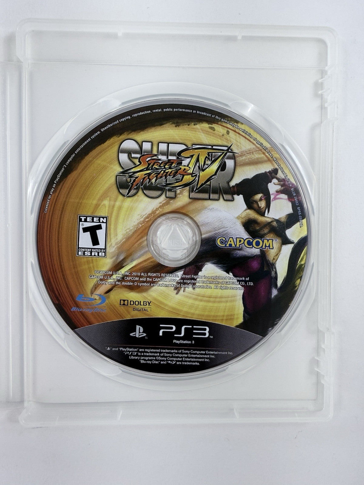Super Street Fighter IV 4 (Sony PlayStation 3, 2010) Game Case Manual - Tested