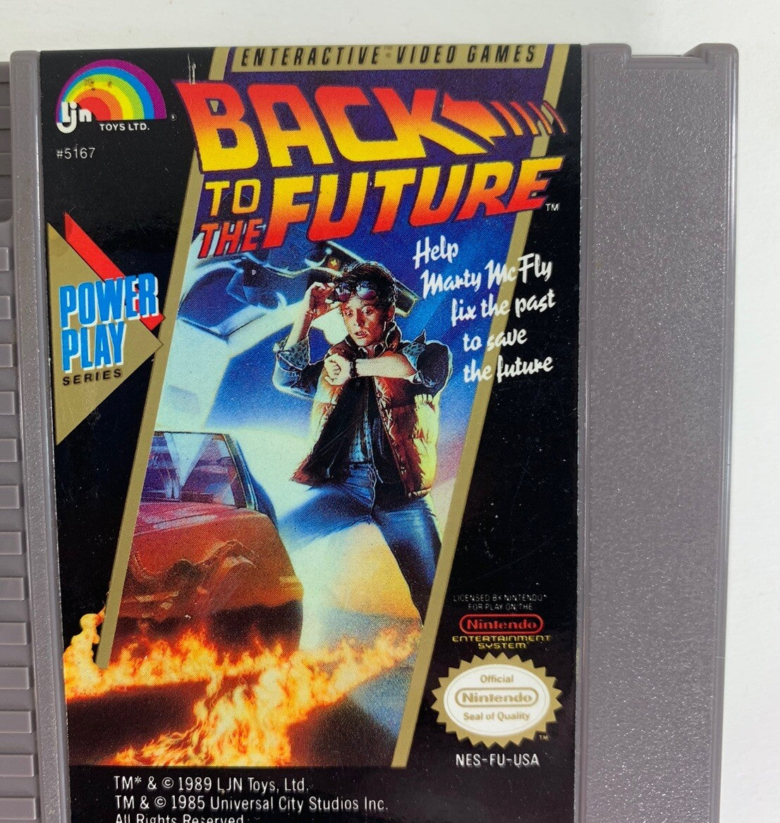 Back to the Future (Nintendo Entertainment System, 1989) Tested Game Cartridge