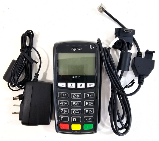 Ingenico iPP320 Payment Terminal with Power Supply and Connector Cable - Tested