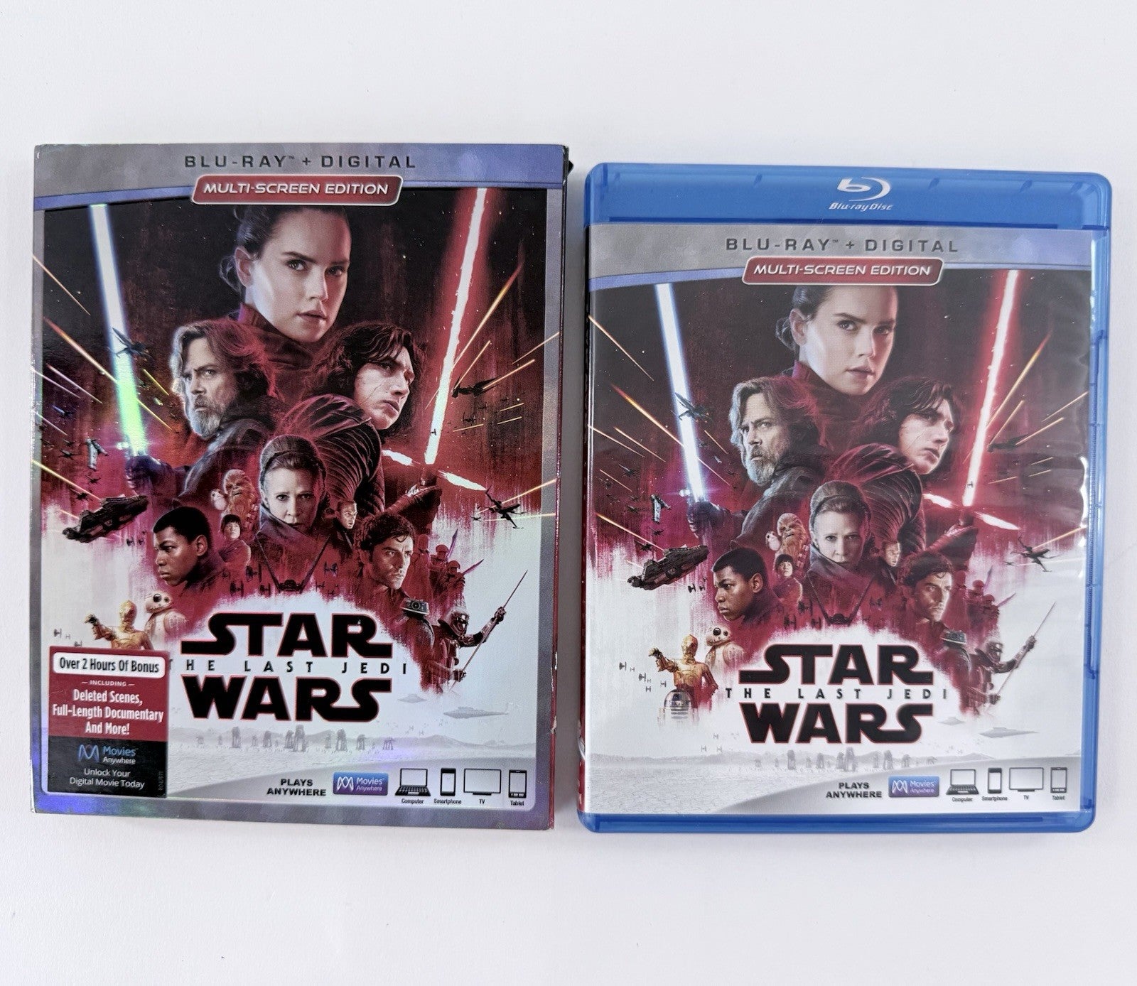 Star Wars Trilogy: Ep. I-III (Blu-ray Film Bundle) The Force Awakens, Last Jedi