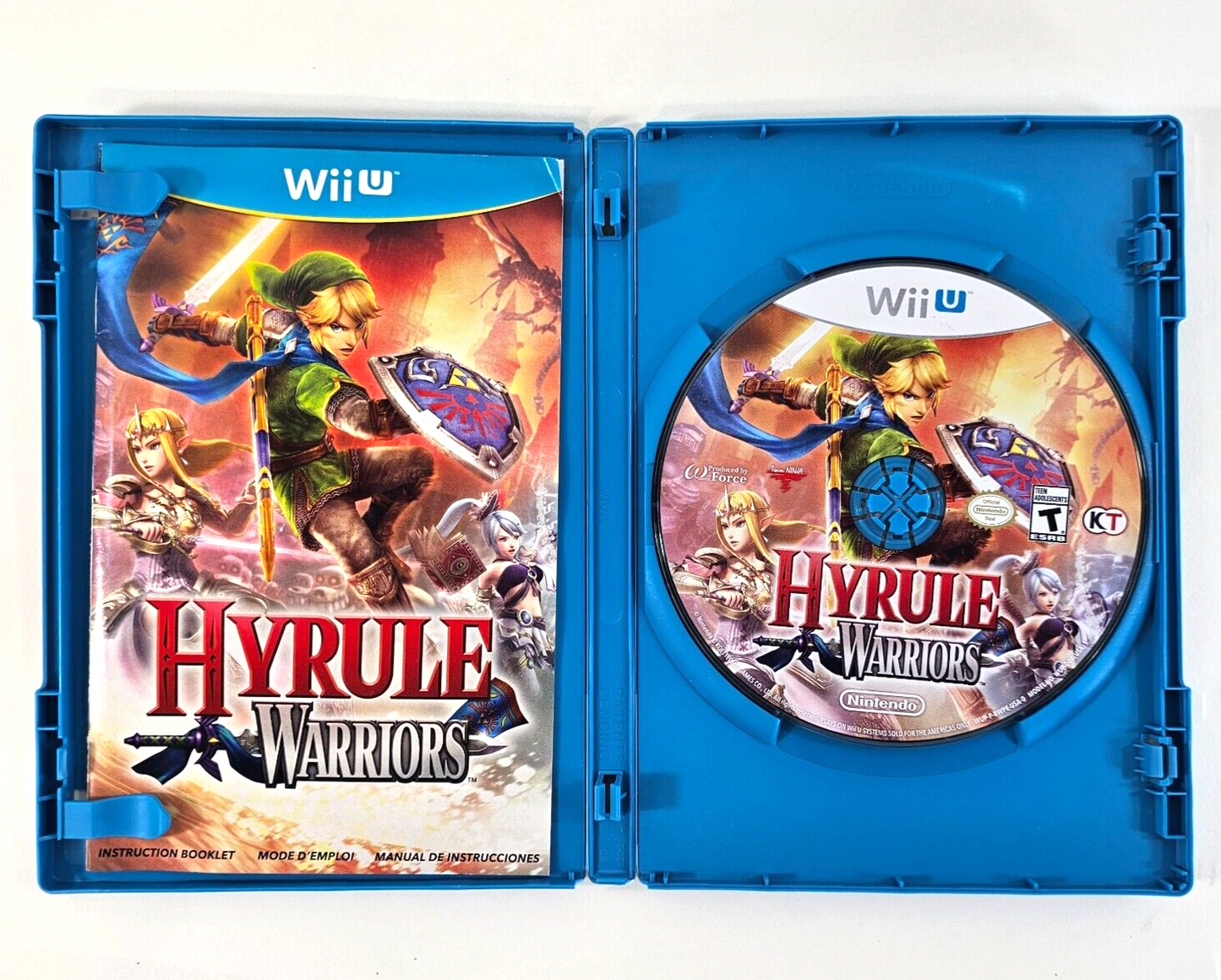 Hyrule Warriors (Nintendo Wii U, 2014) Game Case Manual - Tested and Working