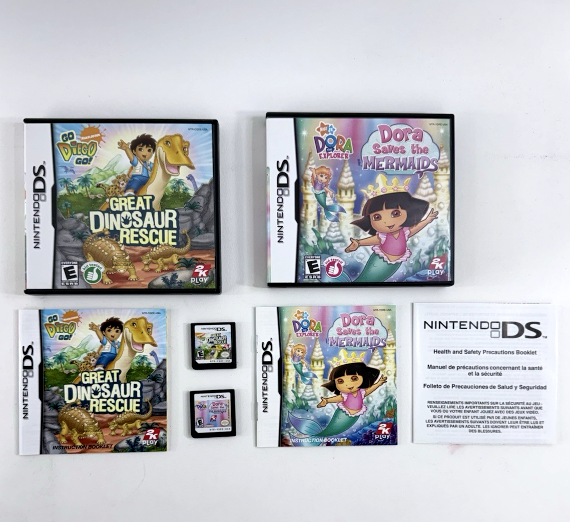 Dora Saves the Mermaids & Diego: The Great Dinosaur Rescue (Nintendo DS Games)