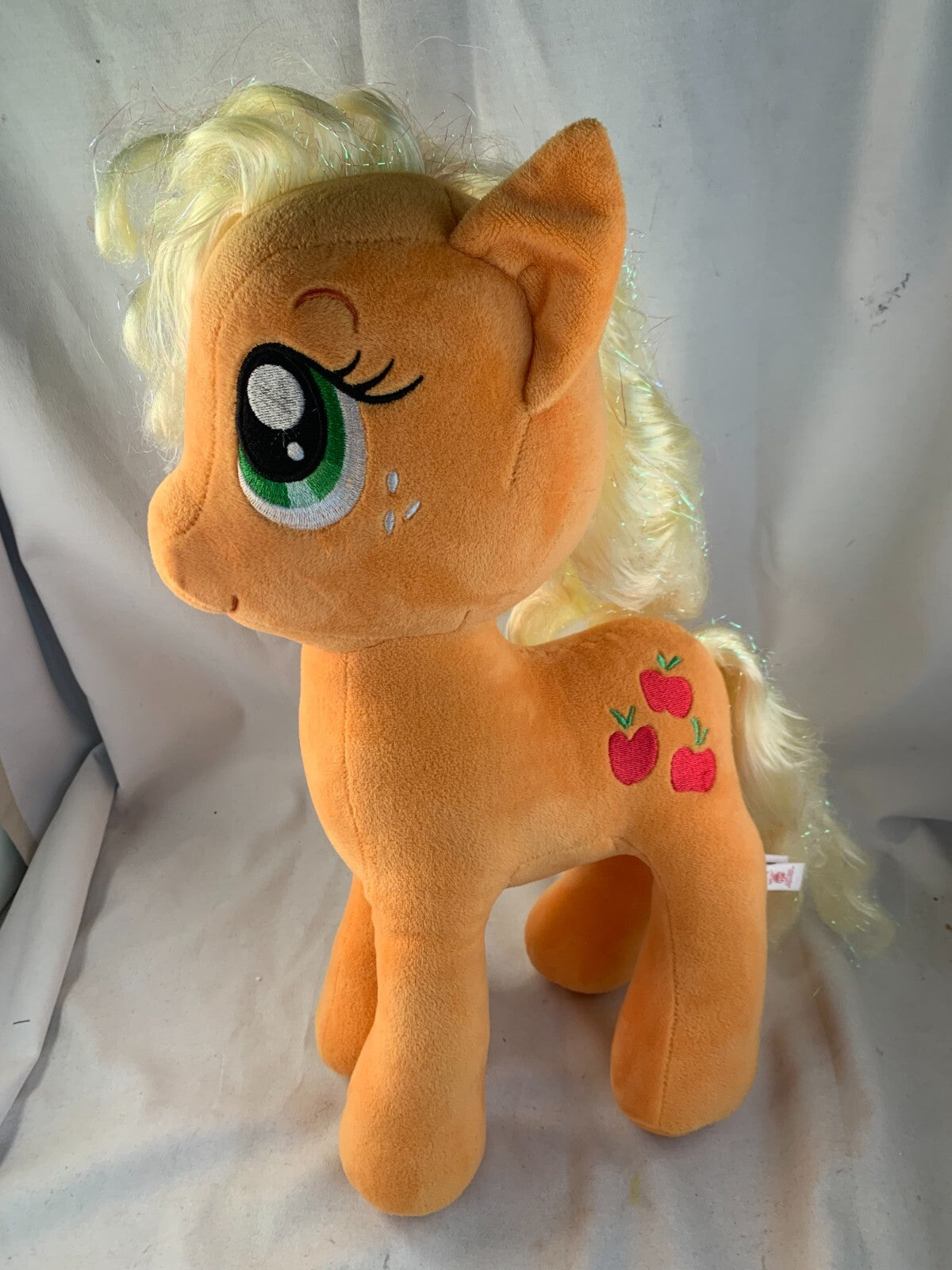 Ty Sparkle My Little Pony Applejack & Rarity Plush Pony Unicorn 15"