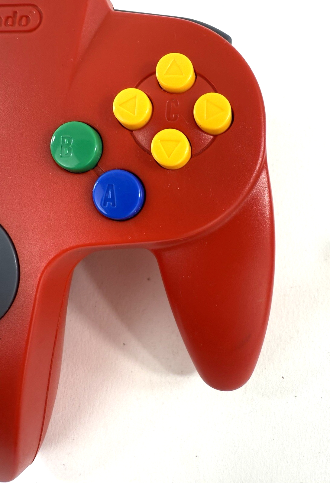 Nintendo 64 Solid Red Wired Controller NUS-005 - Tight Stick - Tested
