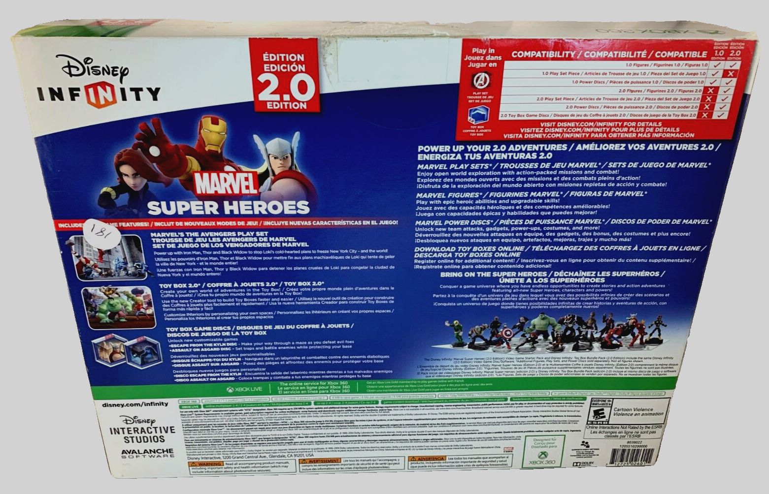 XBOX 360 Disney Infinity 2.0 Edition Marvel Super Heroes