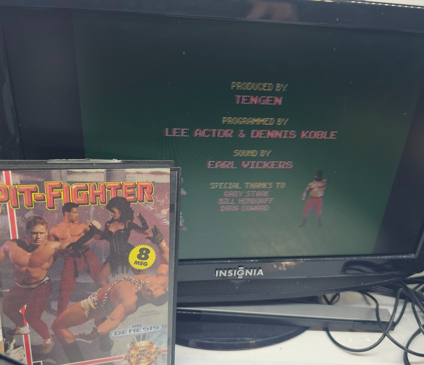 Pit-Fighter (Sega Genesis, 1991) Game Case Manual - Tested and Working