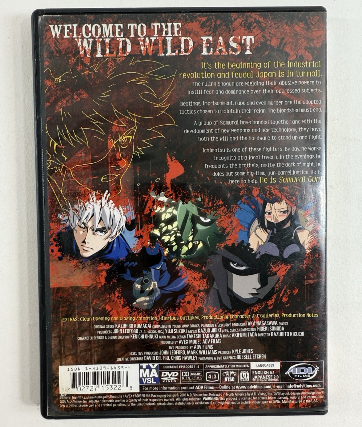 Samurai Gun - Vol. 1: Cocked and Loaded (DVD, 2005) Tested And Working