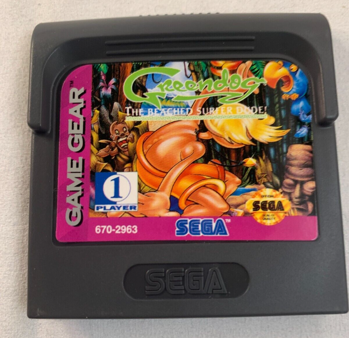 Greendog: The Beached Surfer Dude (Sega Game Gear, 1993) Game Only