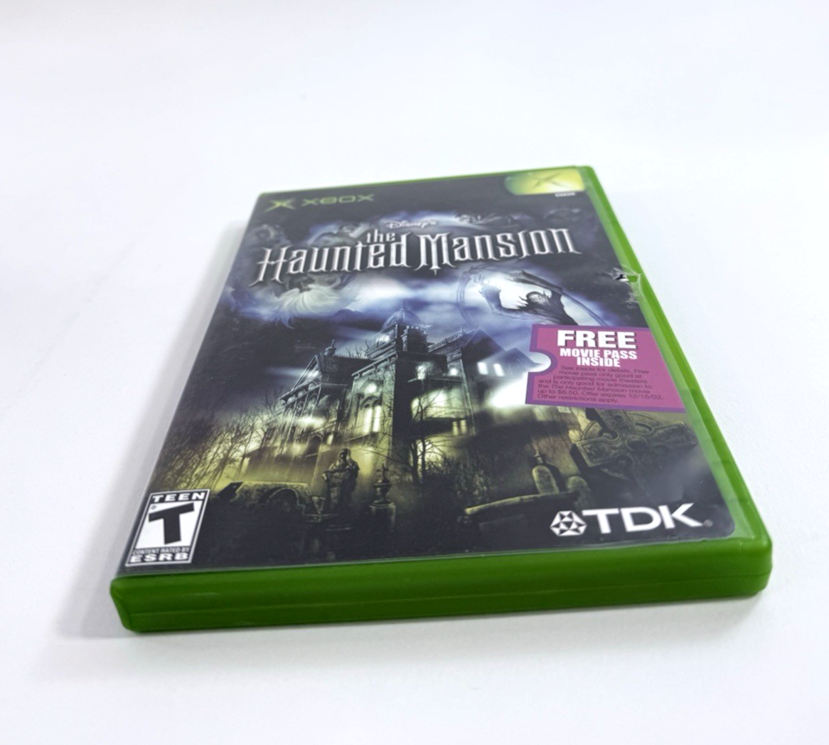 The Haunted Mansion (Xbox, 2003) Game, Case, Manual, Reg. Card, Ticket - Tested