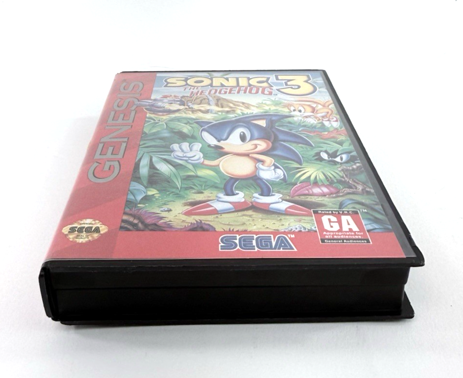 Sonic the Hedgehog 3 (Sega Genesis, 1994) Game and Case - Tested and Working
