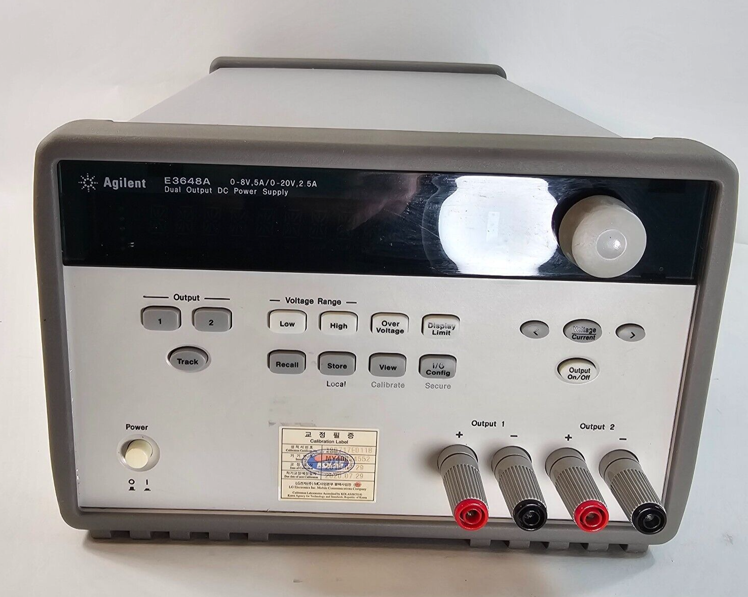 Agilent E3648A Dual Output DC Power Supply 0-8V,5A/0-20V,2.5A - Tested - 4552