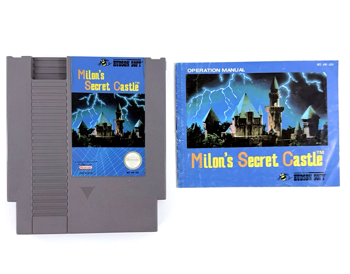Milon's Secret Castle (Nintendo Entertainment System, 1988) NES Game and Manual