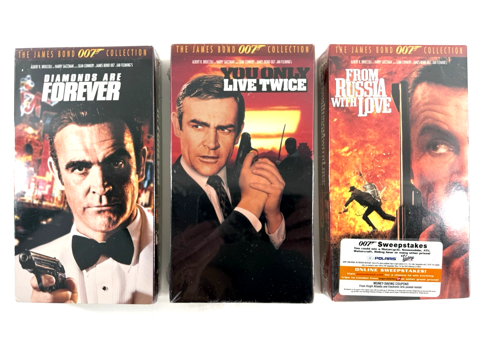 Diamonds Are Forever (VHS Bundle) You Only Live Twice, From Russia With Love