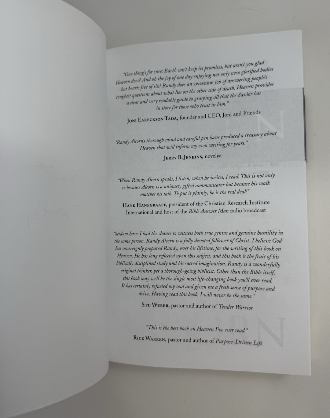 Heaven by Randy Alcorn (2004, Hardcover with Dust Jacket) Signed by Author