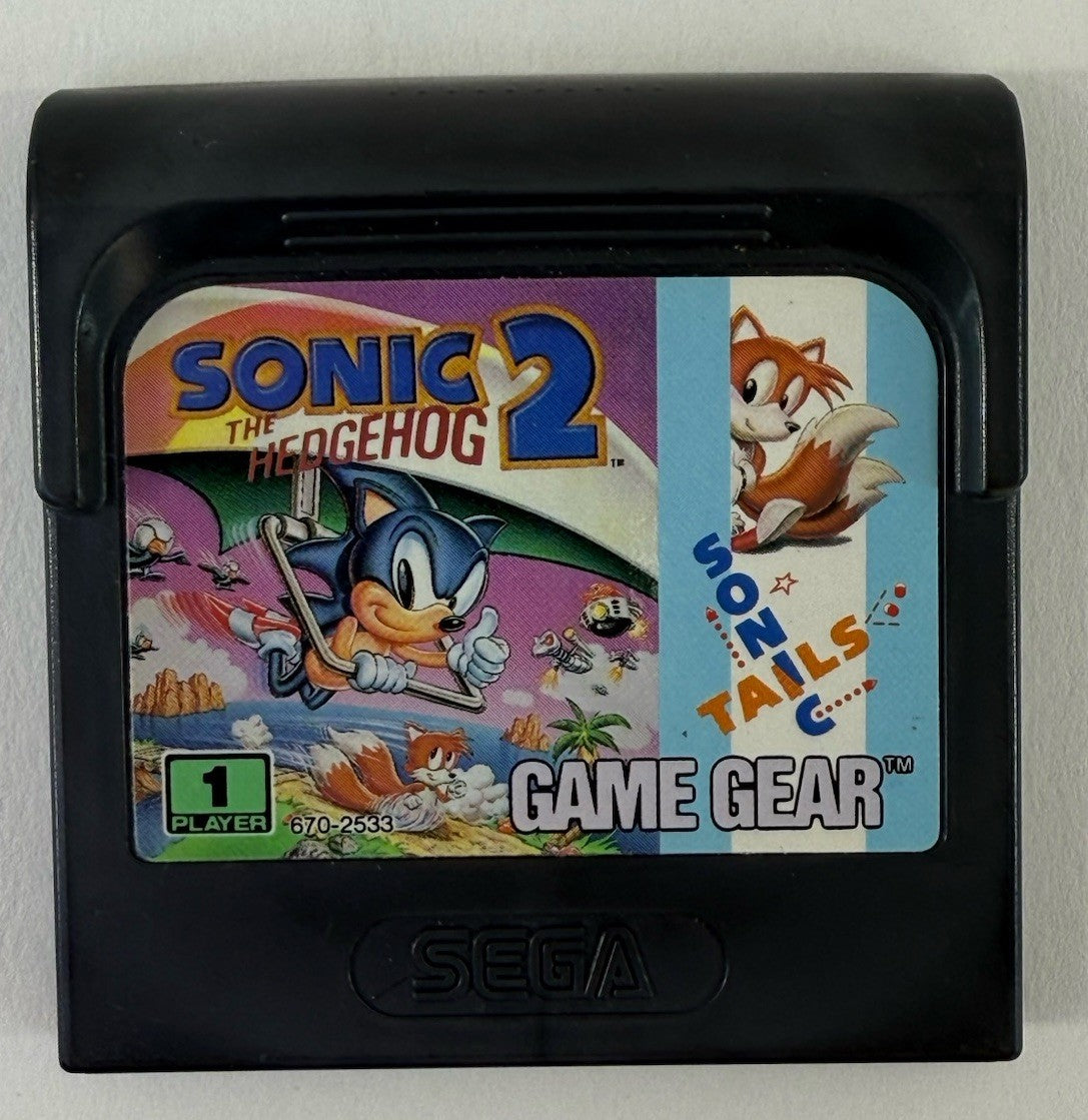 Sonic the Hedgehog 2 (Sega Game Gear, 1992) Game Cartridge - Tested