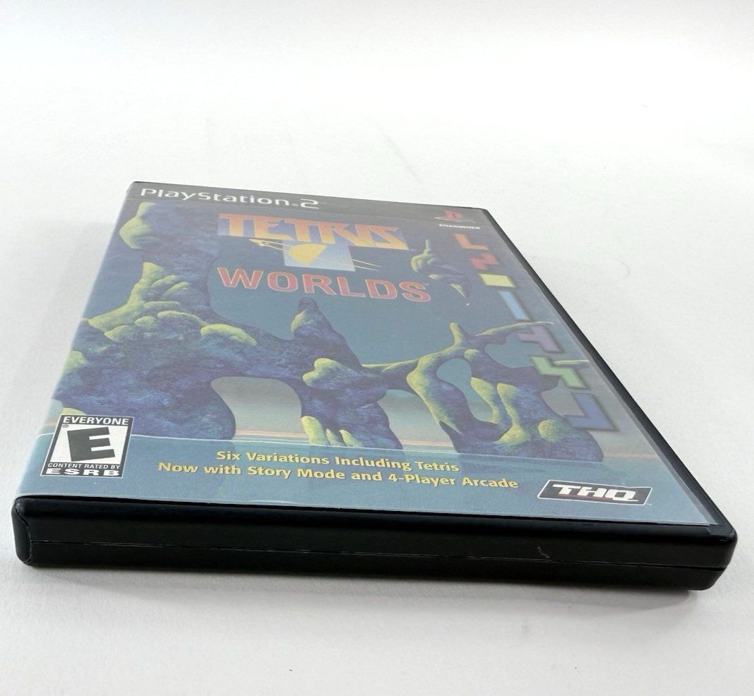 Tetris Worlds -- Roger Dean Variant (PlayStation 2, 2002) Game and Case - Tested