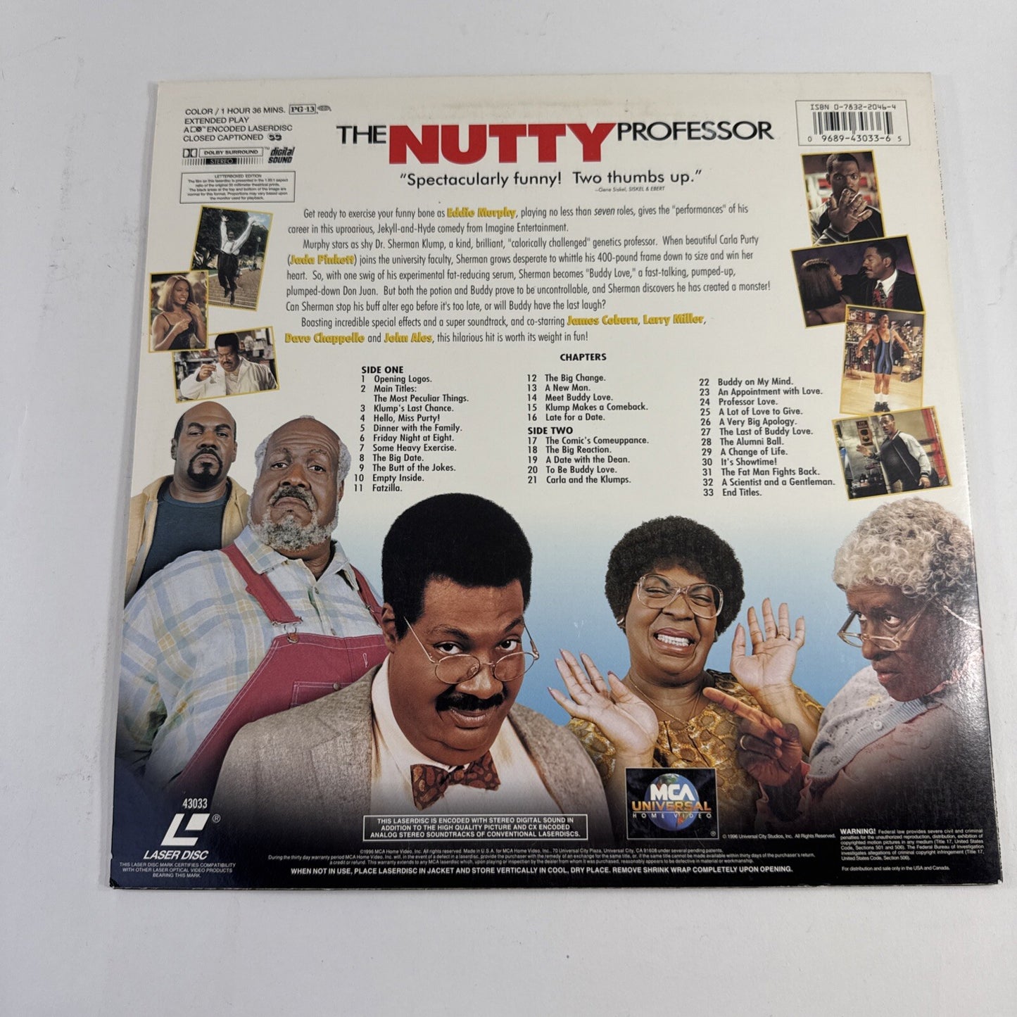 The Nutty Professor (Letterbox Laserdisc Bundle) The Distinguished Gentleman