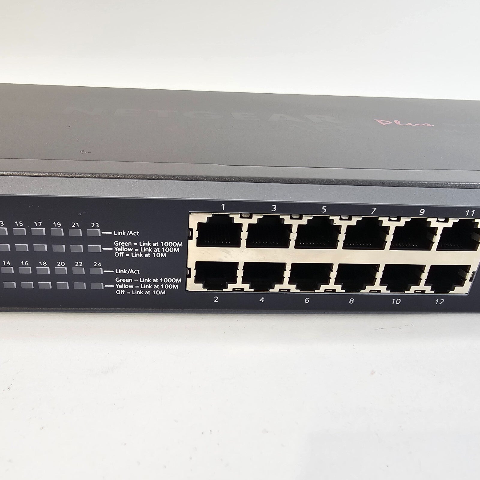 NETGEAR JGS524Ev2 ProSafe 24-Port Gigabit Plus Network Switch - Tested & Working
