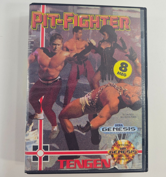 Pit-Fighter (Sega Genesis, 1991) Game Case Manual - Tested and Working