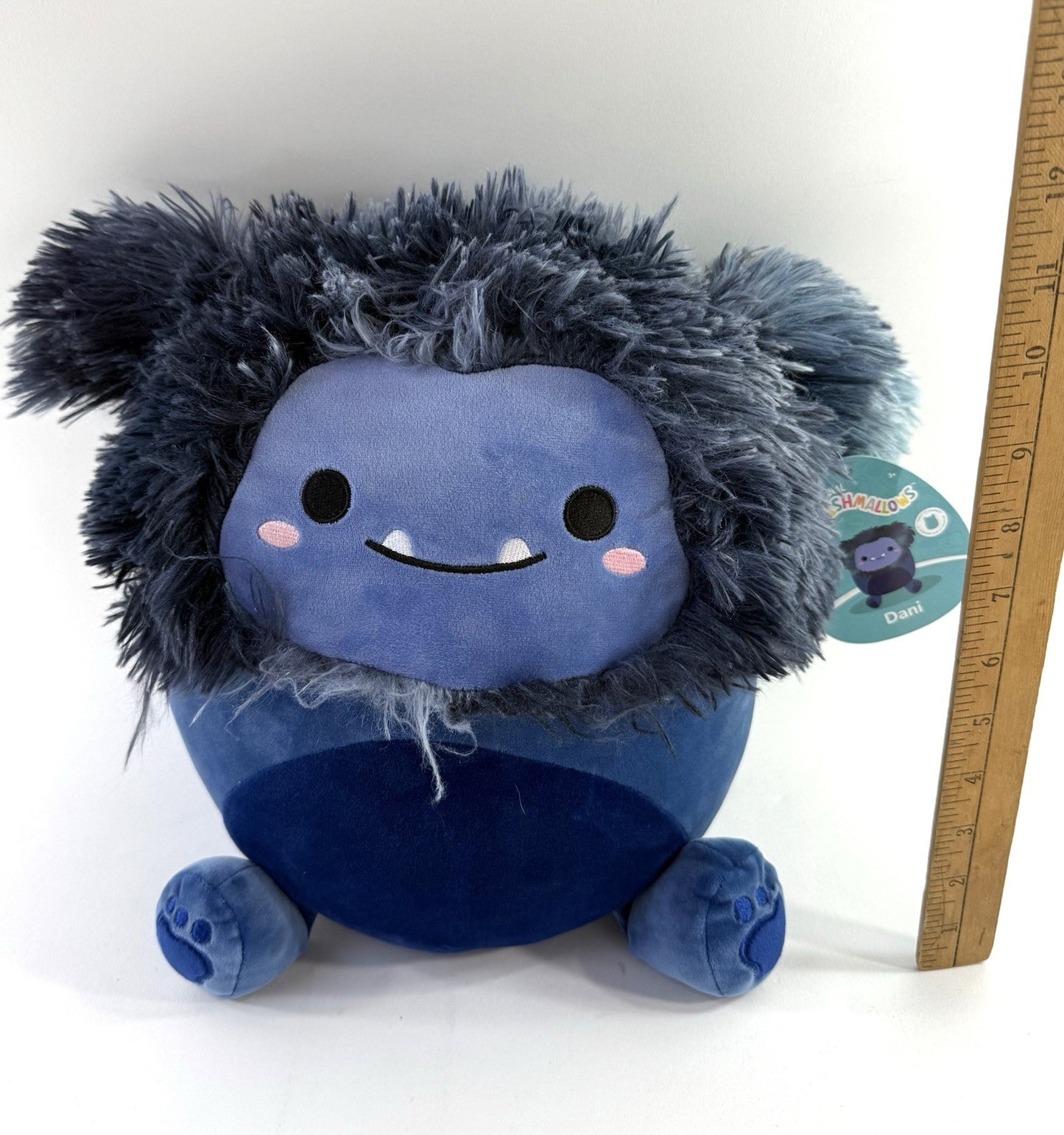 Kellytoy 2022 Squishmallows 12" Dani the Bigfoot Blue Plush with Tags