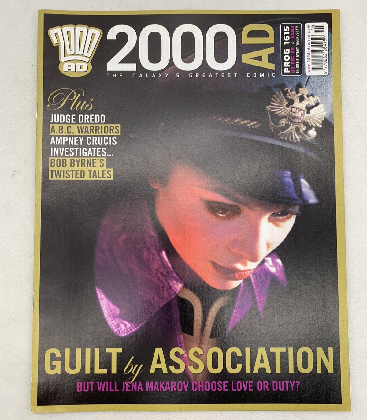 2000AD Program Issues 1614-1619 (6 Issues) UK Comics Rebellion Nov 2008-Jan 2009