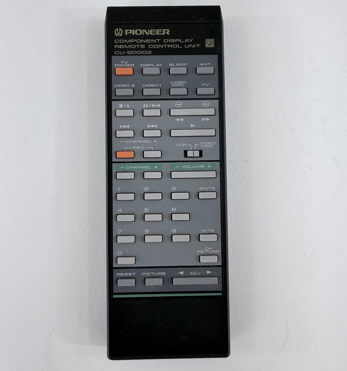 Pioneer Component Display Remote Control Unit CU-SD002 - Tested and Working