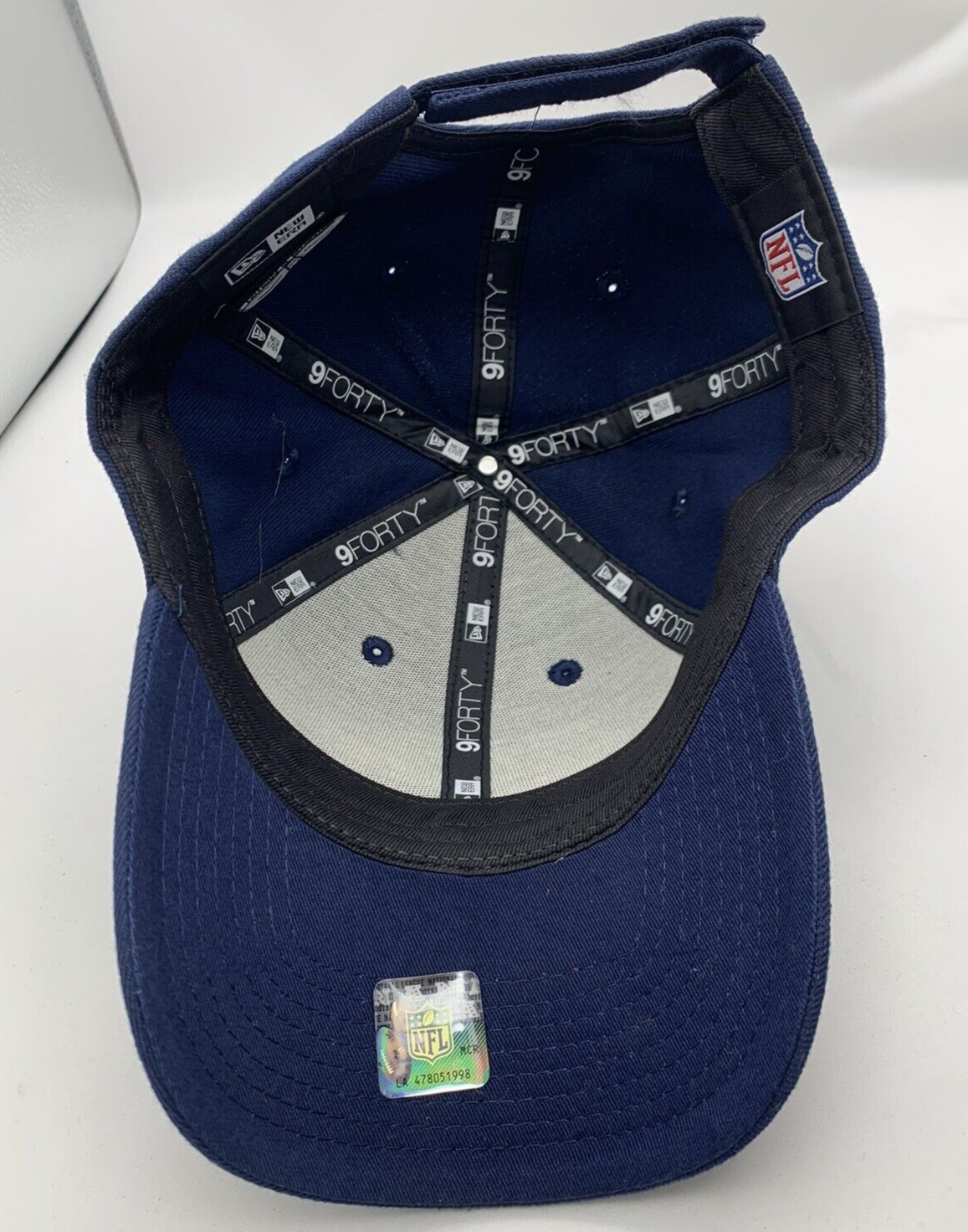 Seattle Seahawks New Era 9FORTY NFL Adjustable Strap Back Cap/Hat Navy NEW