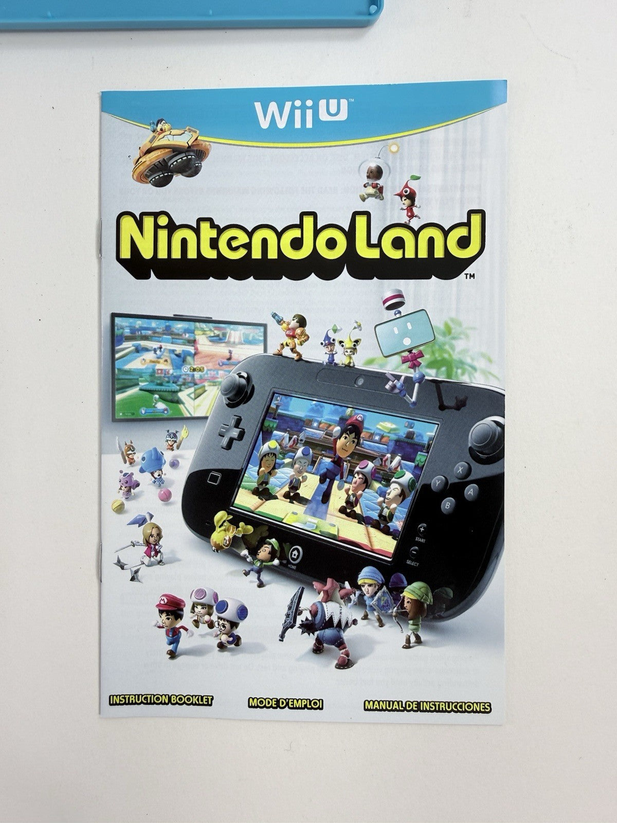 Nintendo Land (Wii U, 2012) Game Case Manual Inserts - Tested and Working