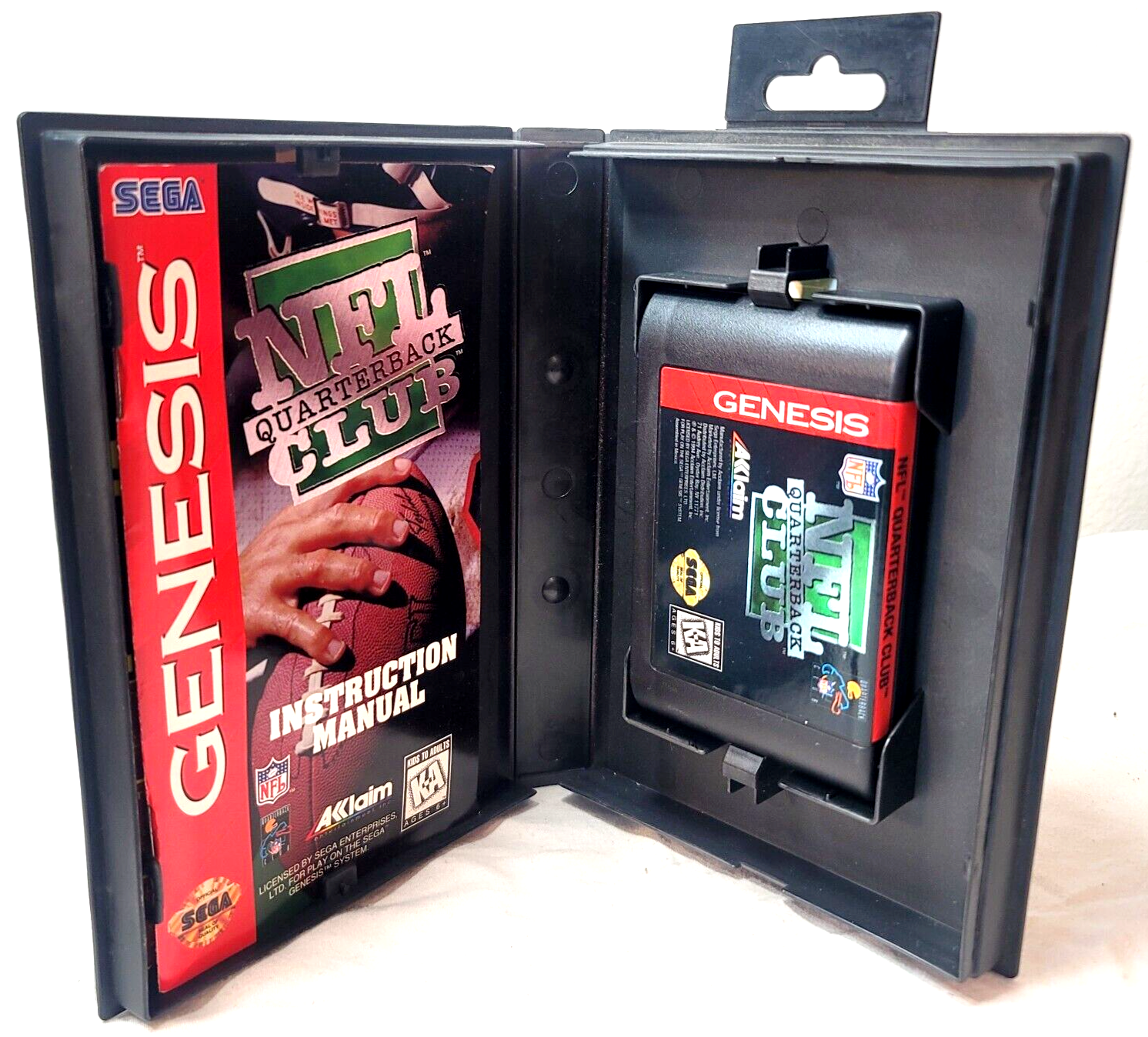 NFL Quarterback Club (Sega Genesis, 1994) Game Case Manual Insert - Tested