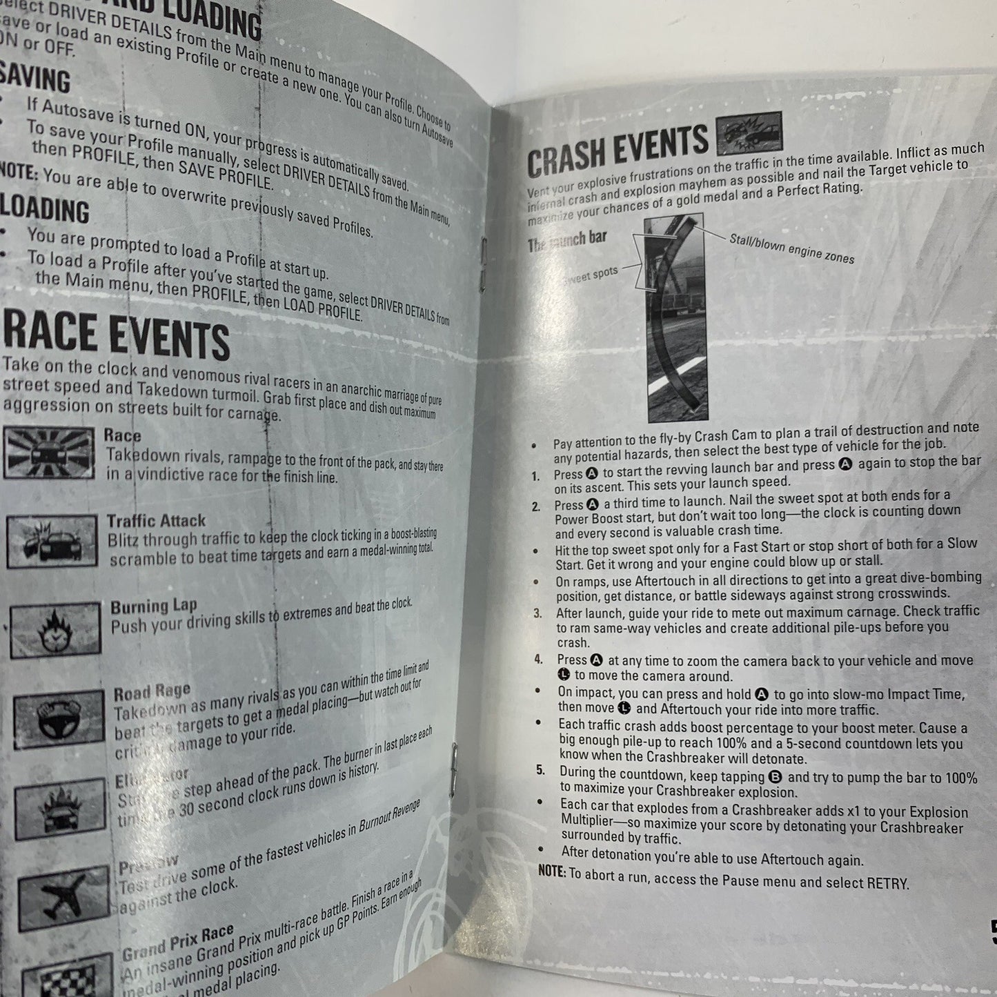 Burnout Revenge (Microsoft Xbox, 2005) Game Case Manual - Complete