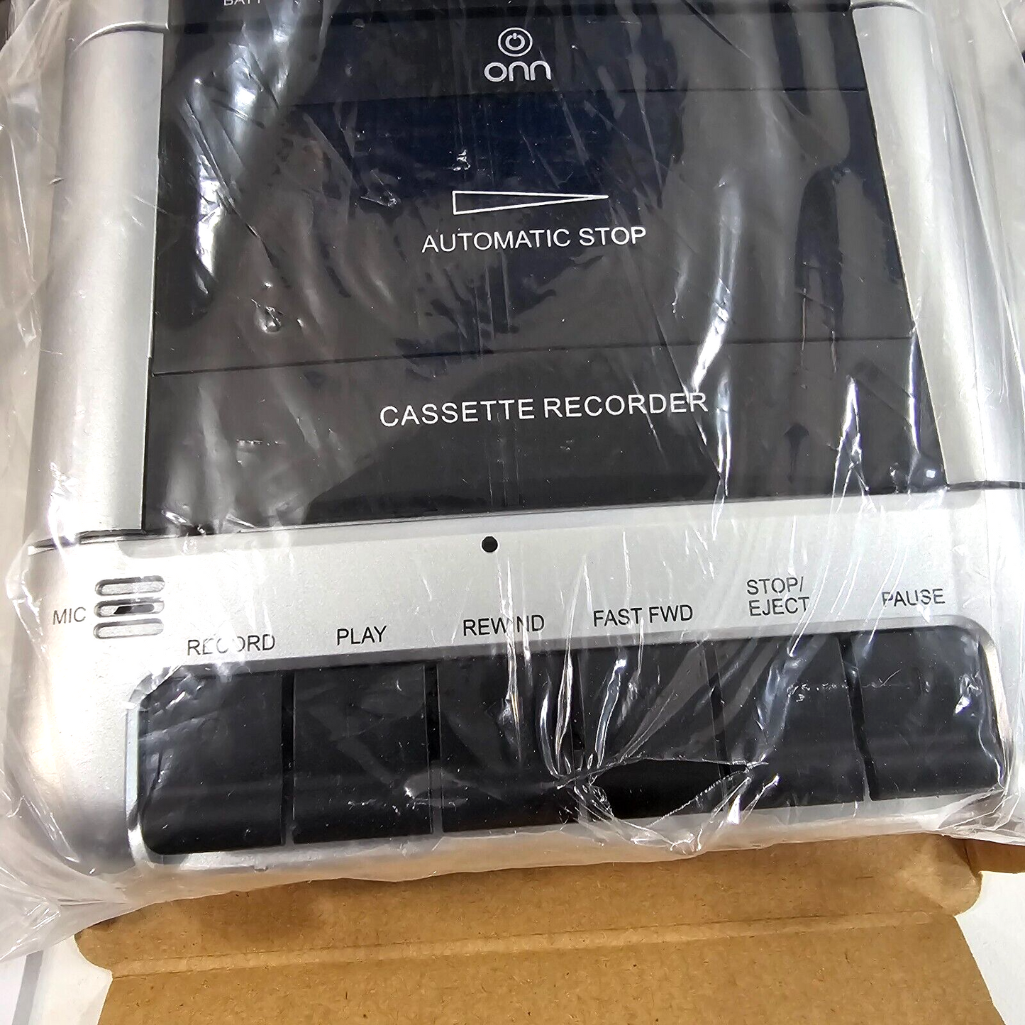 Onn ONA11AV108 Cassette Recorder with Microphone - New, Open Box