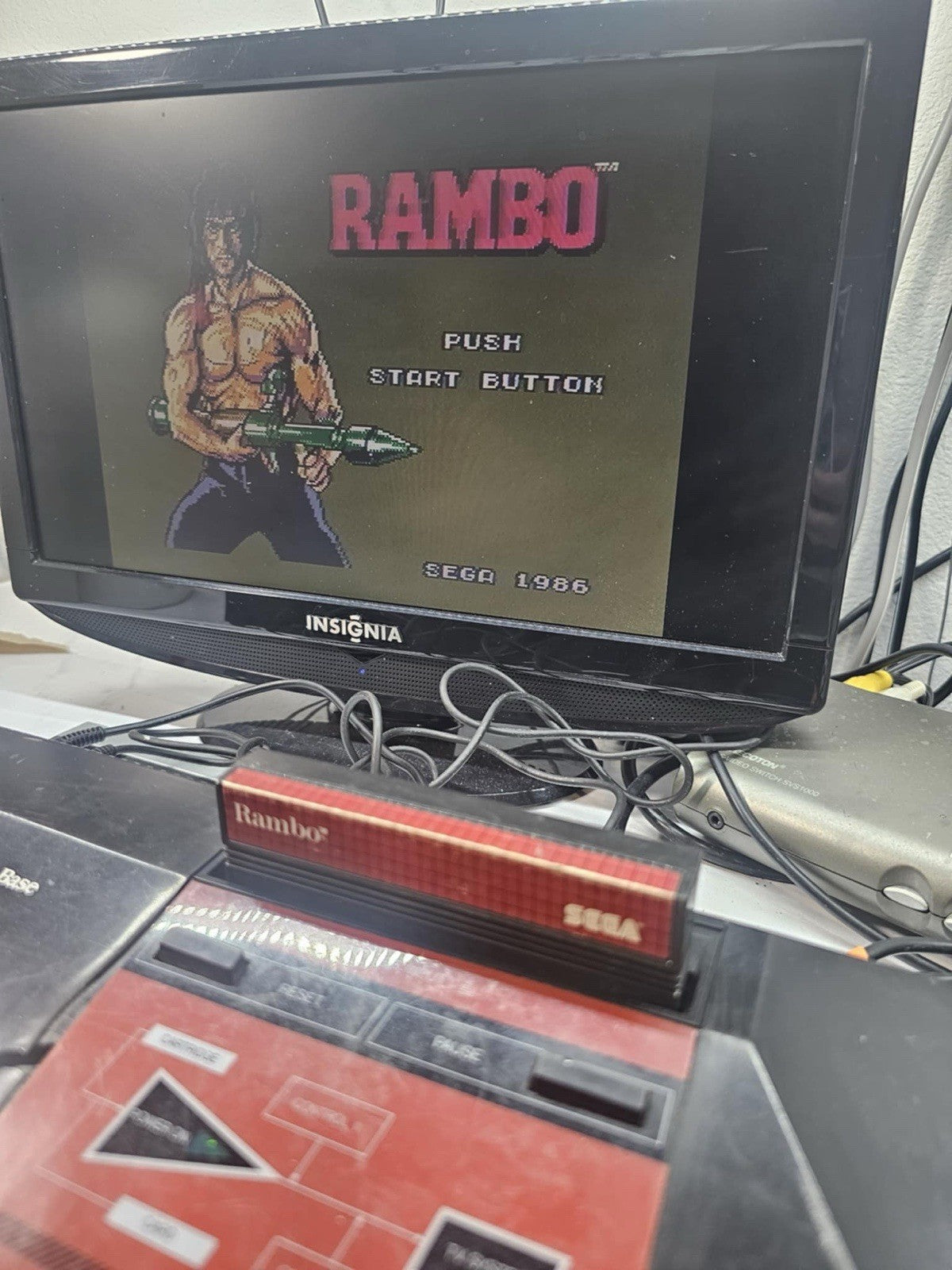Rambo: First Blood Part II (Sega Master System, 1986) Game Cartridge - Tested