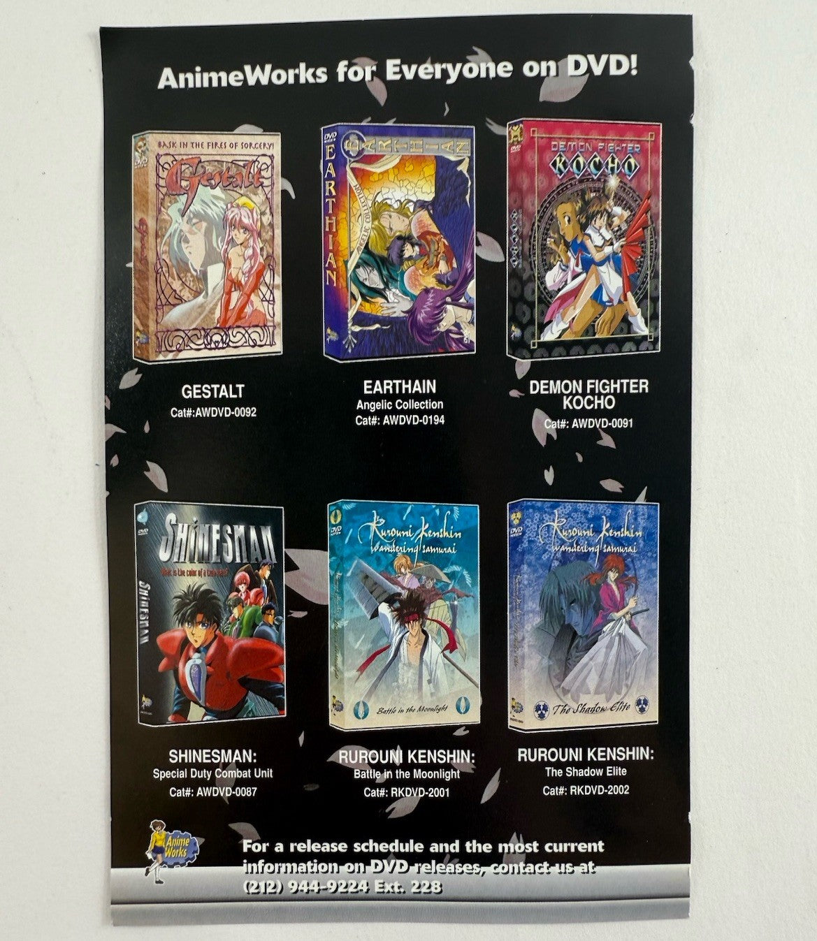 Samurai: Hunt for the Sword (DVD, 2001) Anime Works - Tested and Working