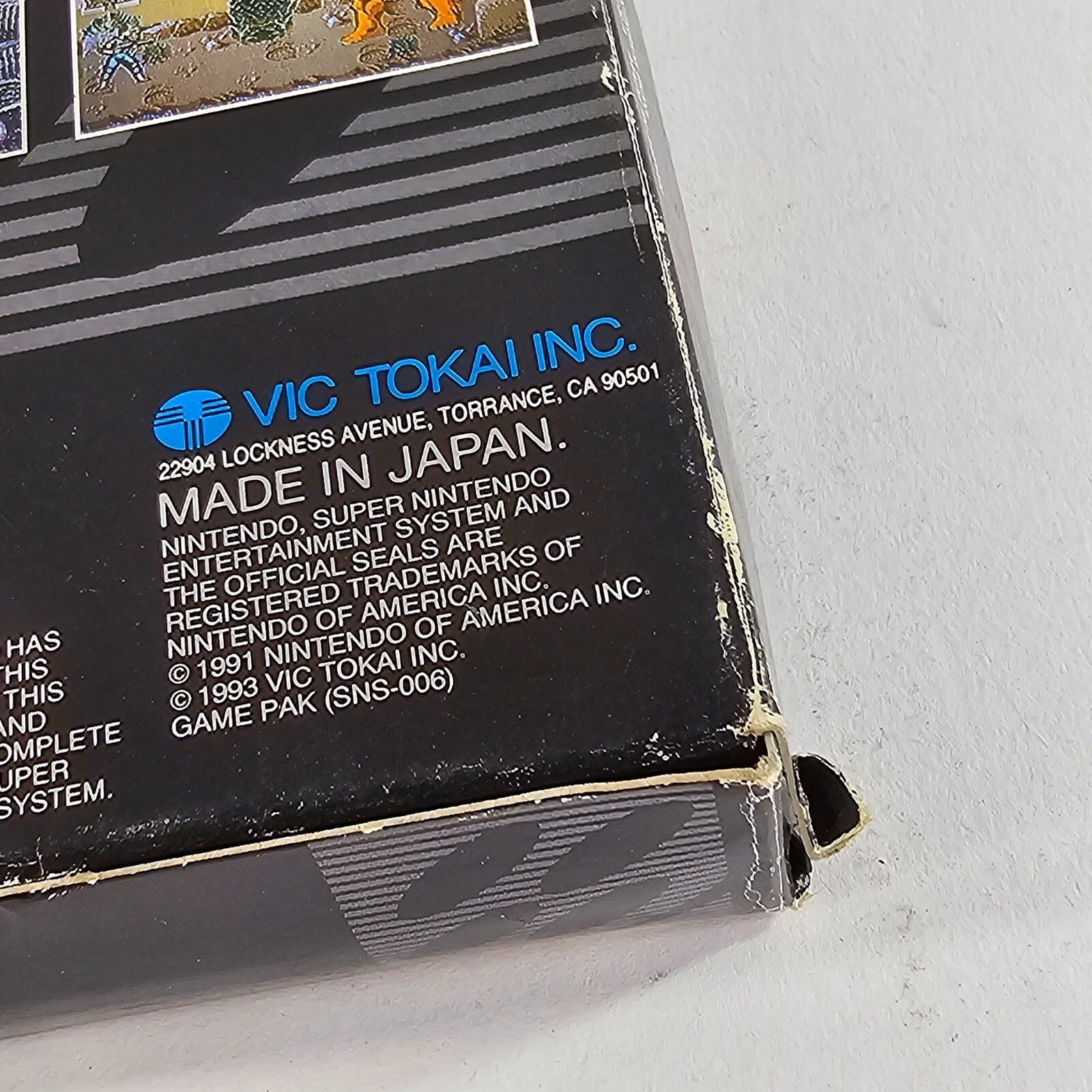 Timeslip (Super Nintendo, 1993) Replacement Box and Manual - No Game