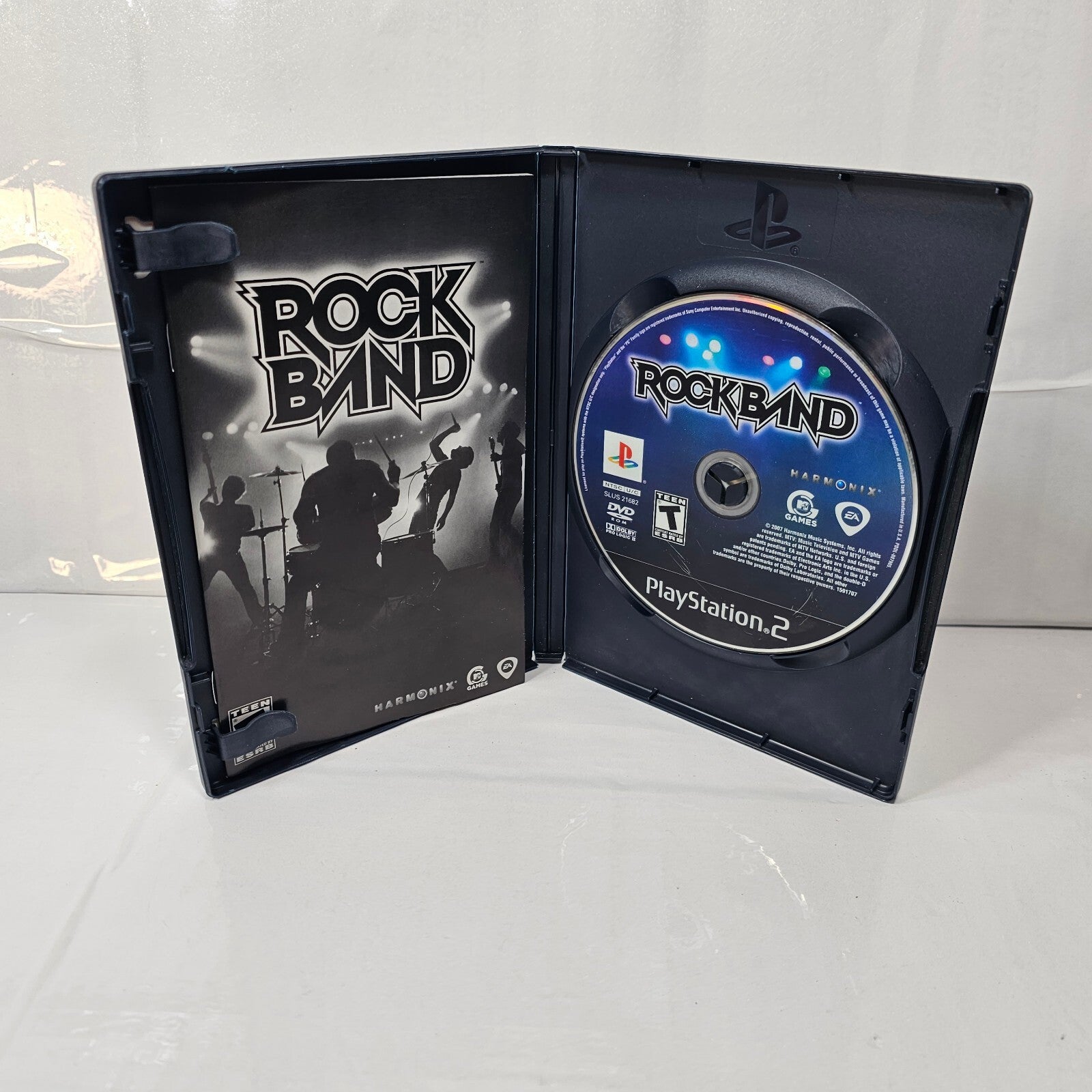 Rock Band Game (PlayStation 2, ) Game Case Manual CIB