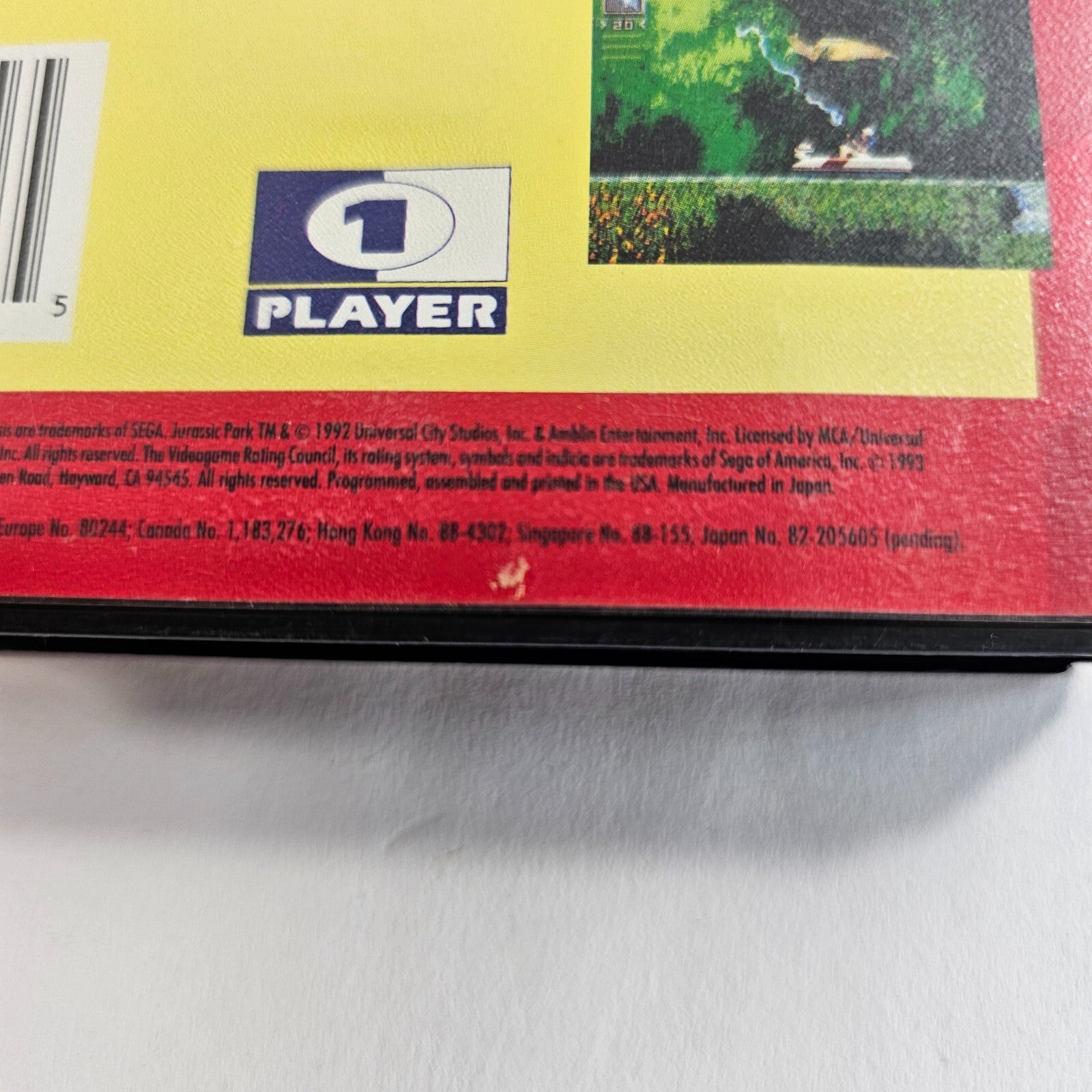 Jurassic Park (Sega Genesis, 1993) Game and Case - Tested and Working