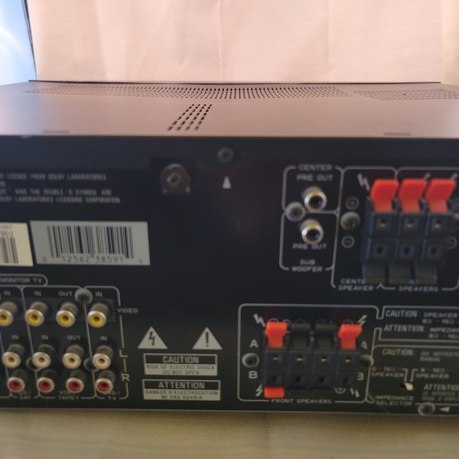 Vintage Pioneer Model VSX-D466S Audio/Video Stereo Receiver No Remote