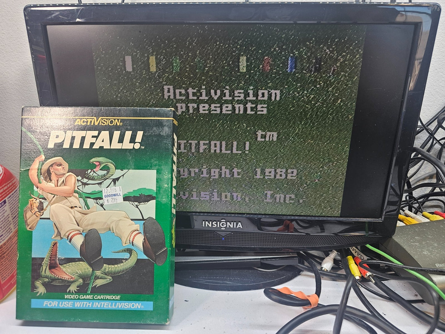 Pitfall (Intellivision, 1982) Game Box Manual Overlays - Tested And Working