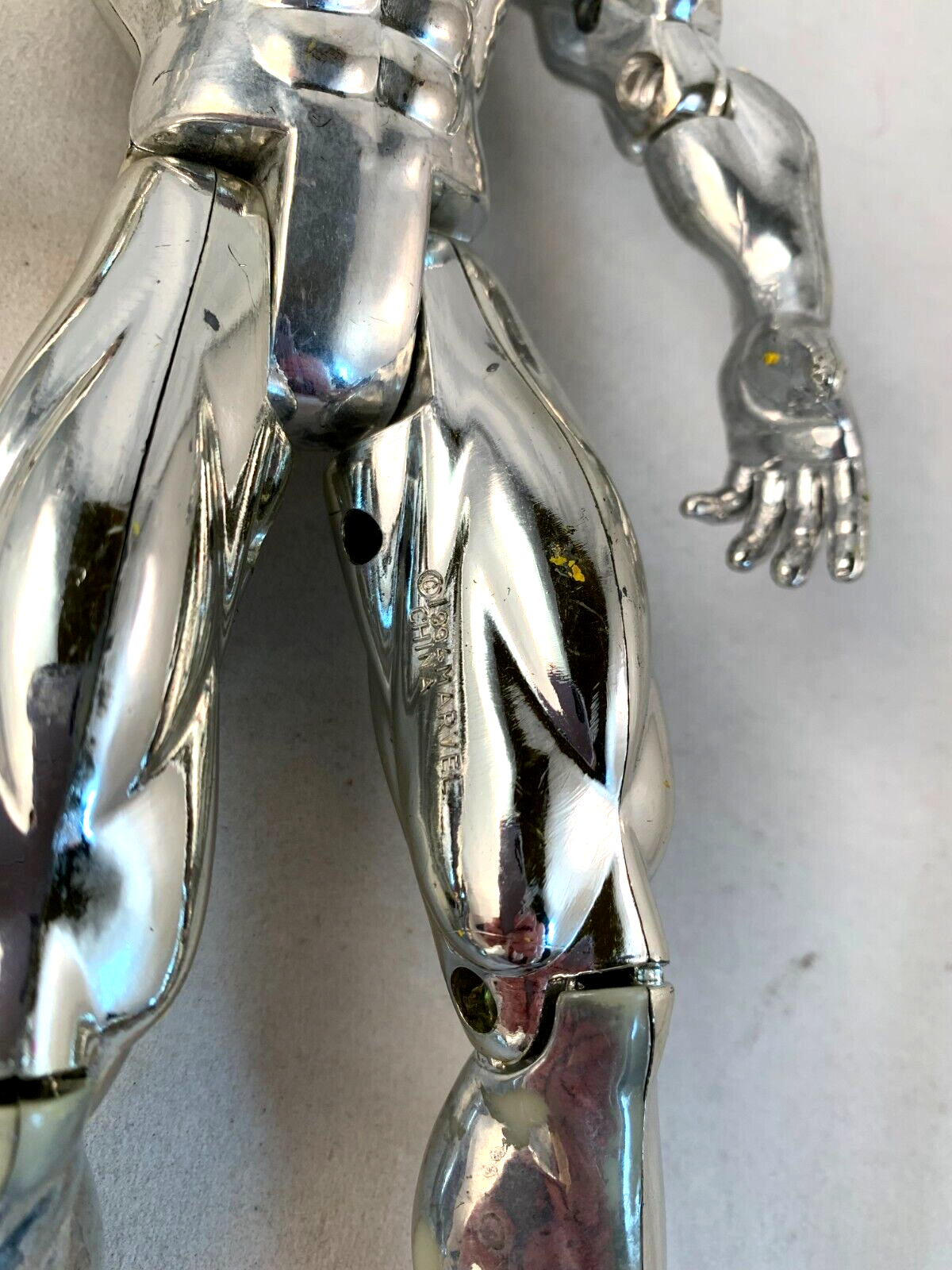 ToyBiz 1994 Fantastic Four Silver Surfer Loose 10" Chrome Finish Action Figure