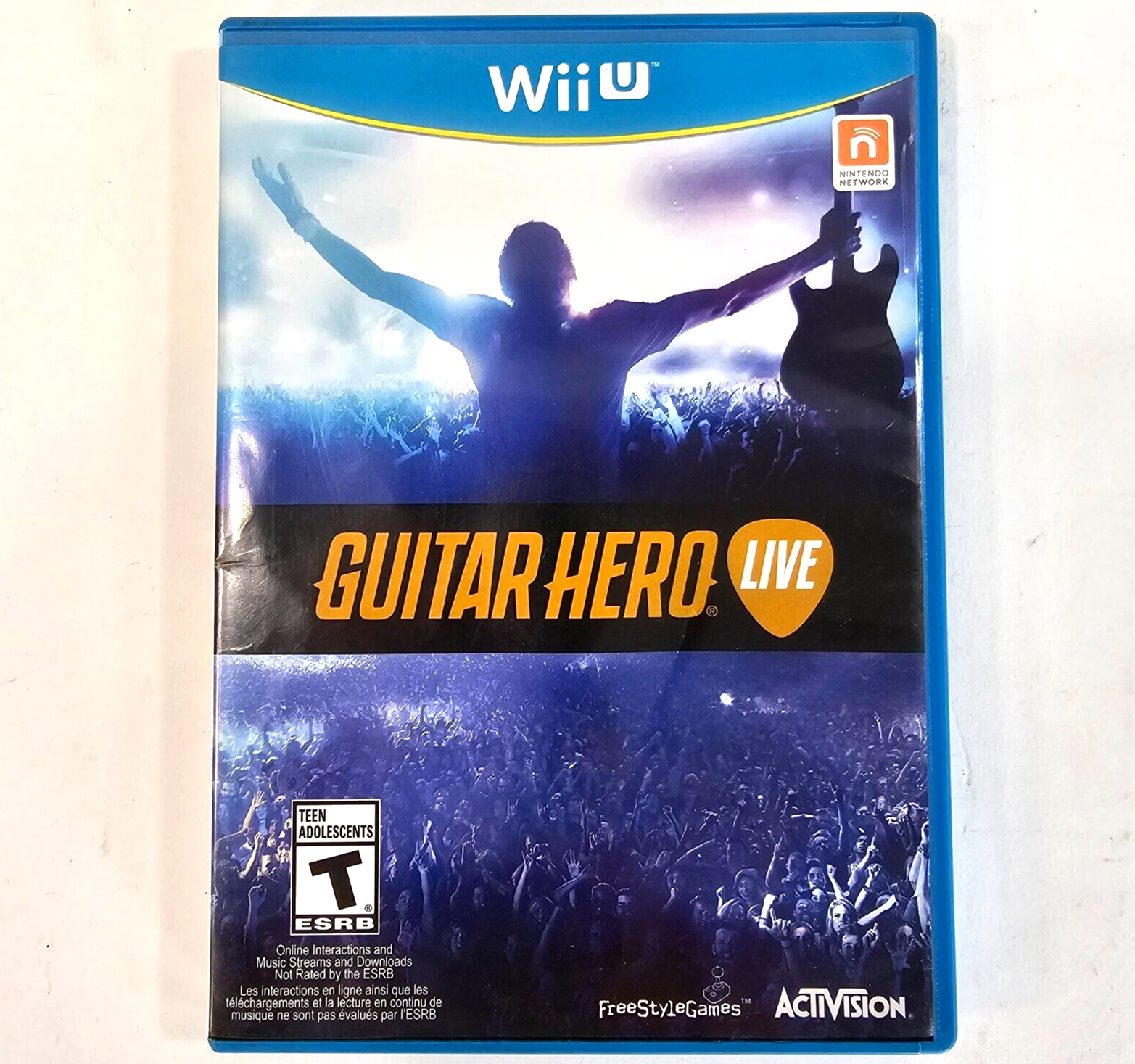Guitar Hero Live (Wii U, 2015) Game Case Manual - Tested - No Accessories