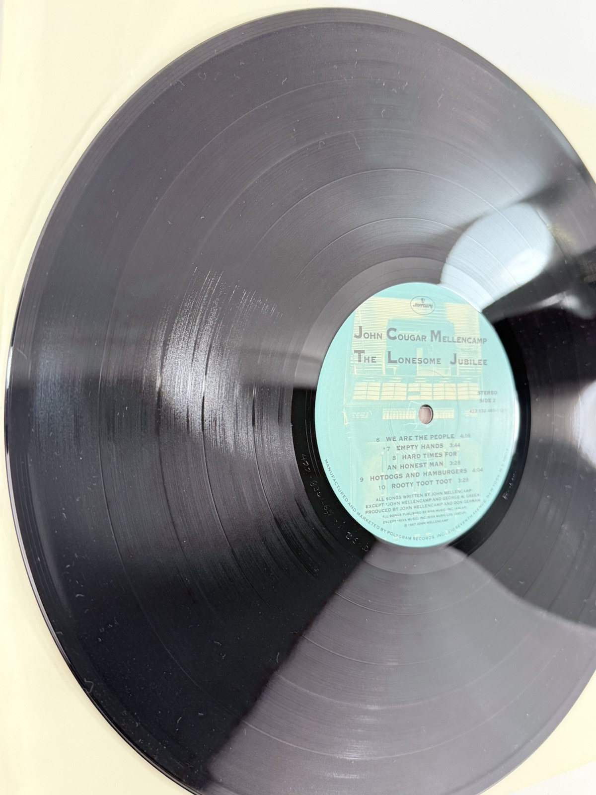 John Cougar Mellencamp The Lonesome Jubilee Vinyl (LP, 1987) 422 832 465-1 Q-1