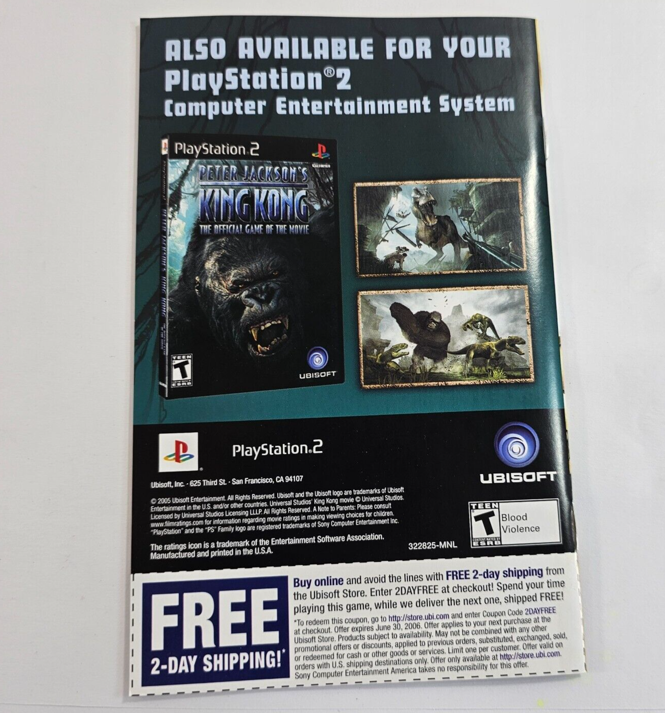 Prince of Persia The Two Thrones (PlayStation 2, 2005) Game Case Manual - Tested