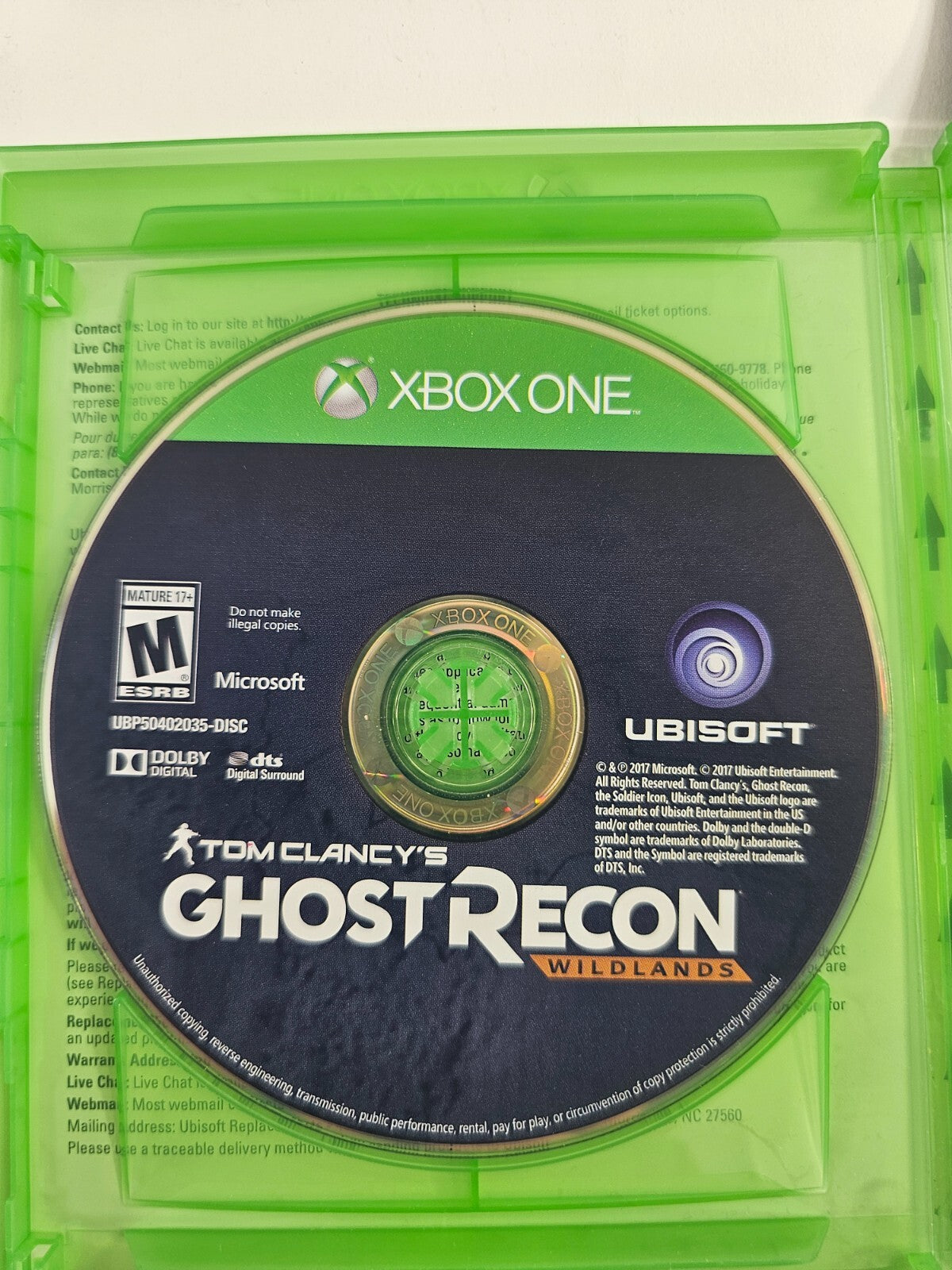 Tom Clancy's Ghost Recon: Wildlands (Microsoft Xbox One, 2017) Tested & Working