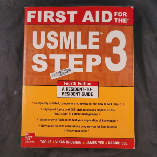 USMLE, Step 3 by Vikas Bhushan, Veronique Tache, Robert W. et al. 3rd Ed.