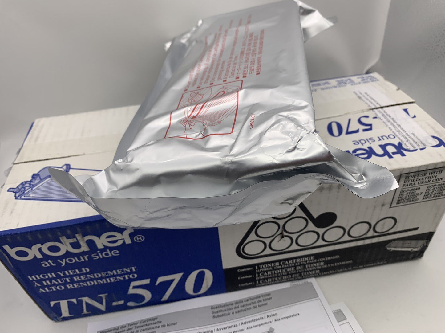 Brother TN-570 Black High Yield Toner Cartridge Factory Refilled